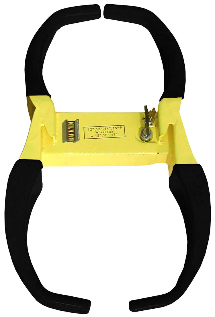 RA-25 – RACK'EM MFG Trailer Wheel Locking Boot, Fits Up To A 20 Inch Wheel Does Not Cover Lug Nuts
